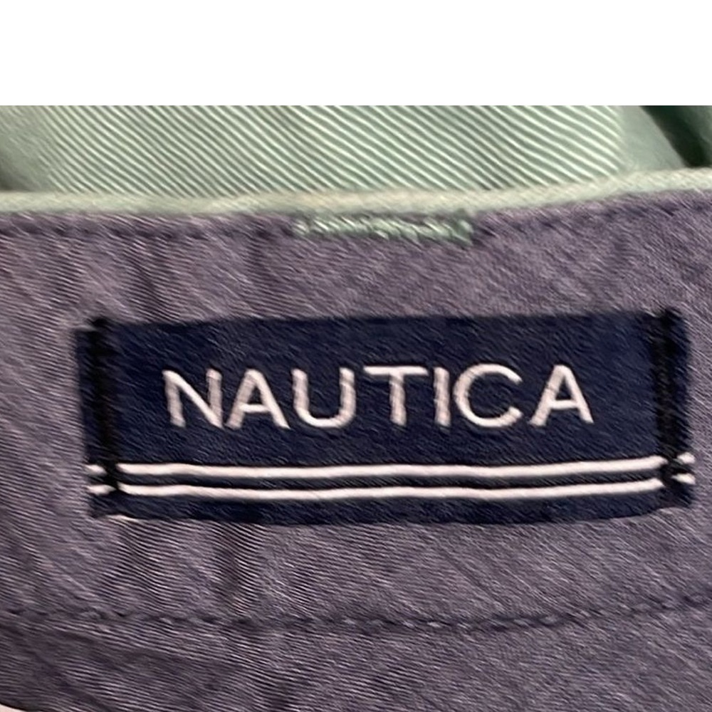 Nautica The Deck Short Sage Green Cotton Chino Shorts Size Men's 41W - Picture 5 of 8